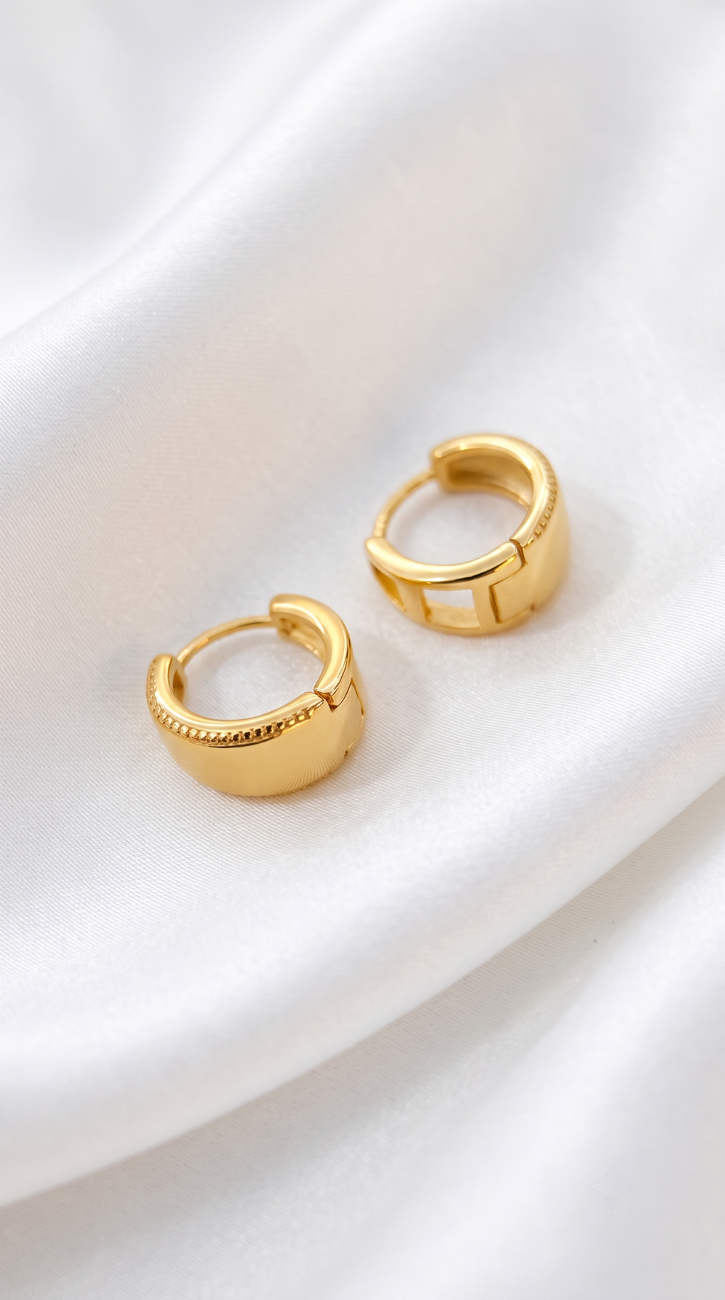 14k Gold Vermeil Classic Dome Earrings