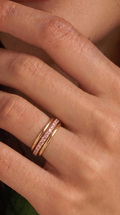18k Gold Fine Line Ring