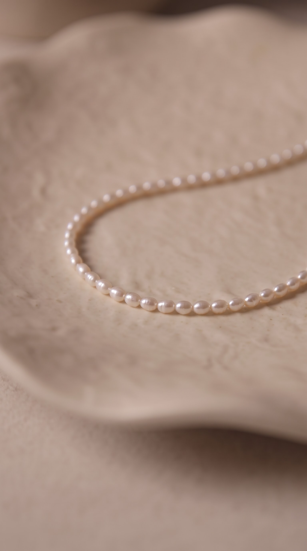 Elise Rice Pearl Necklace