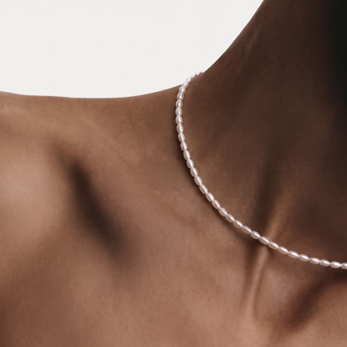 Elise Rice Pearl Necklace