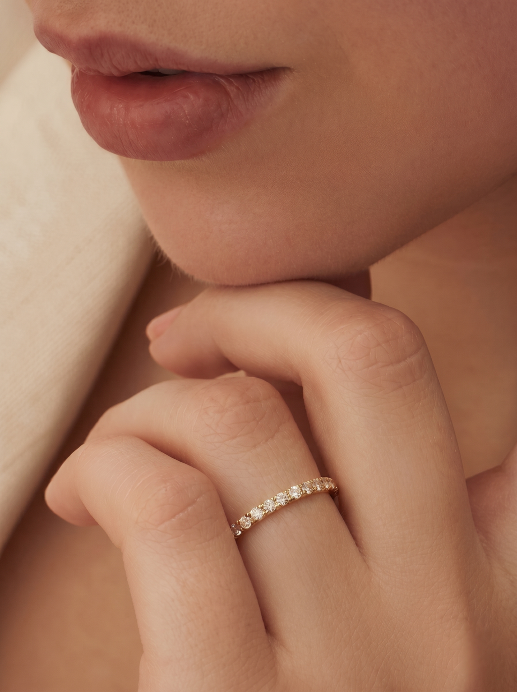 18k Gold Lab Grown Diamond Ring