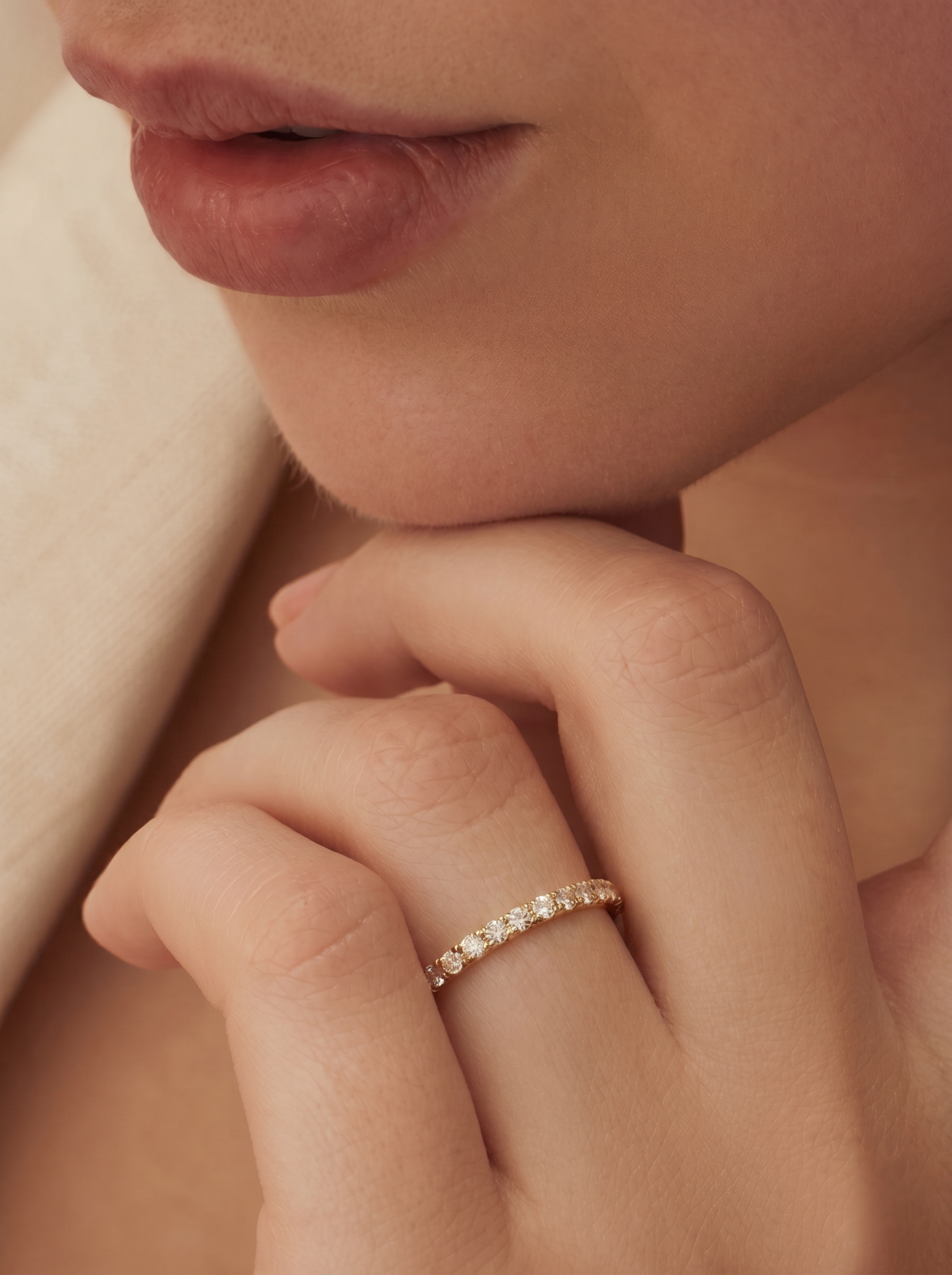 18k Gold Lab Grown Diamond Ring