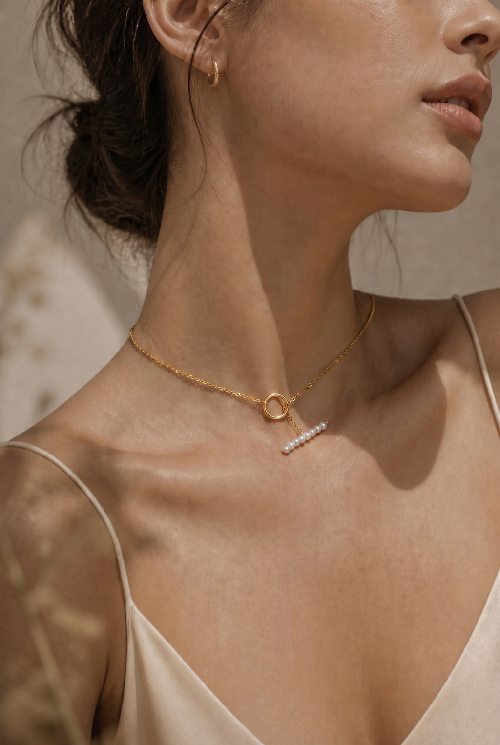 Gold Ring & Pearl Necklace
