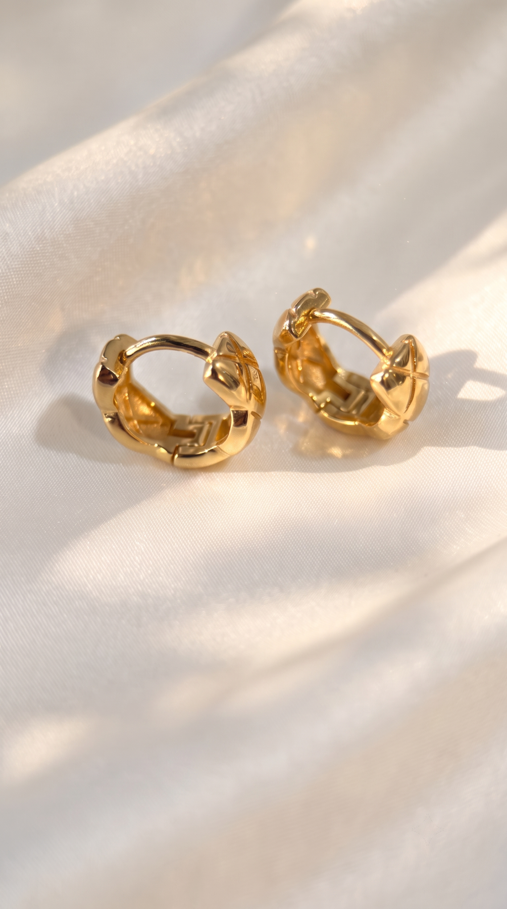 14k Gold Vermeil Lattice Earrings
