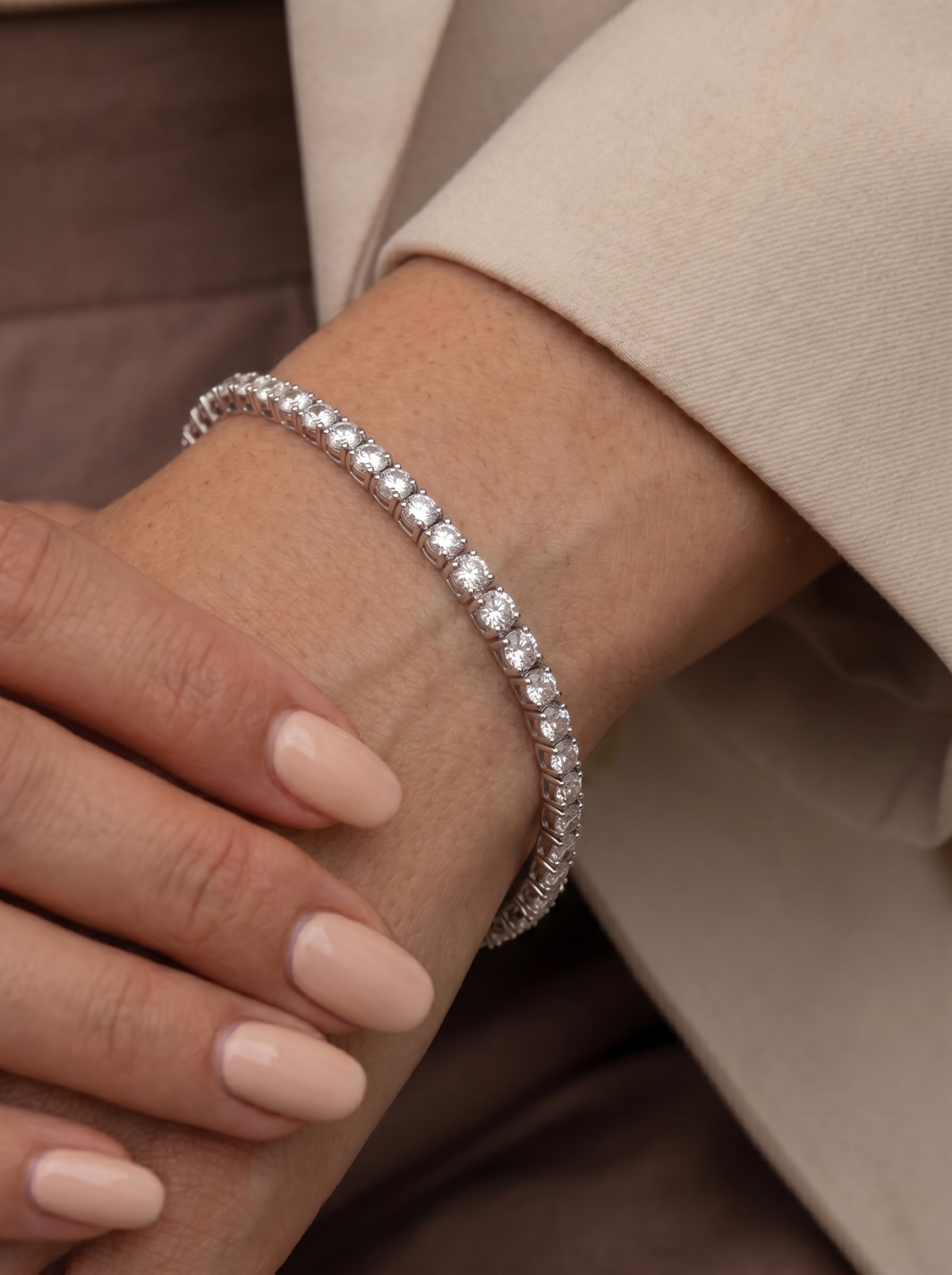 Soft Glint Diamond Bracelet