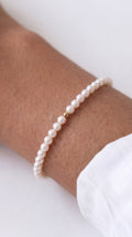 Soft Pearl 18k Gold Accent Bracelet