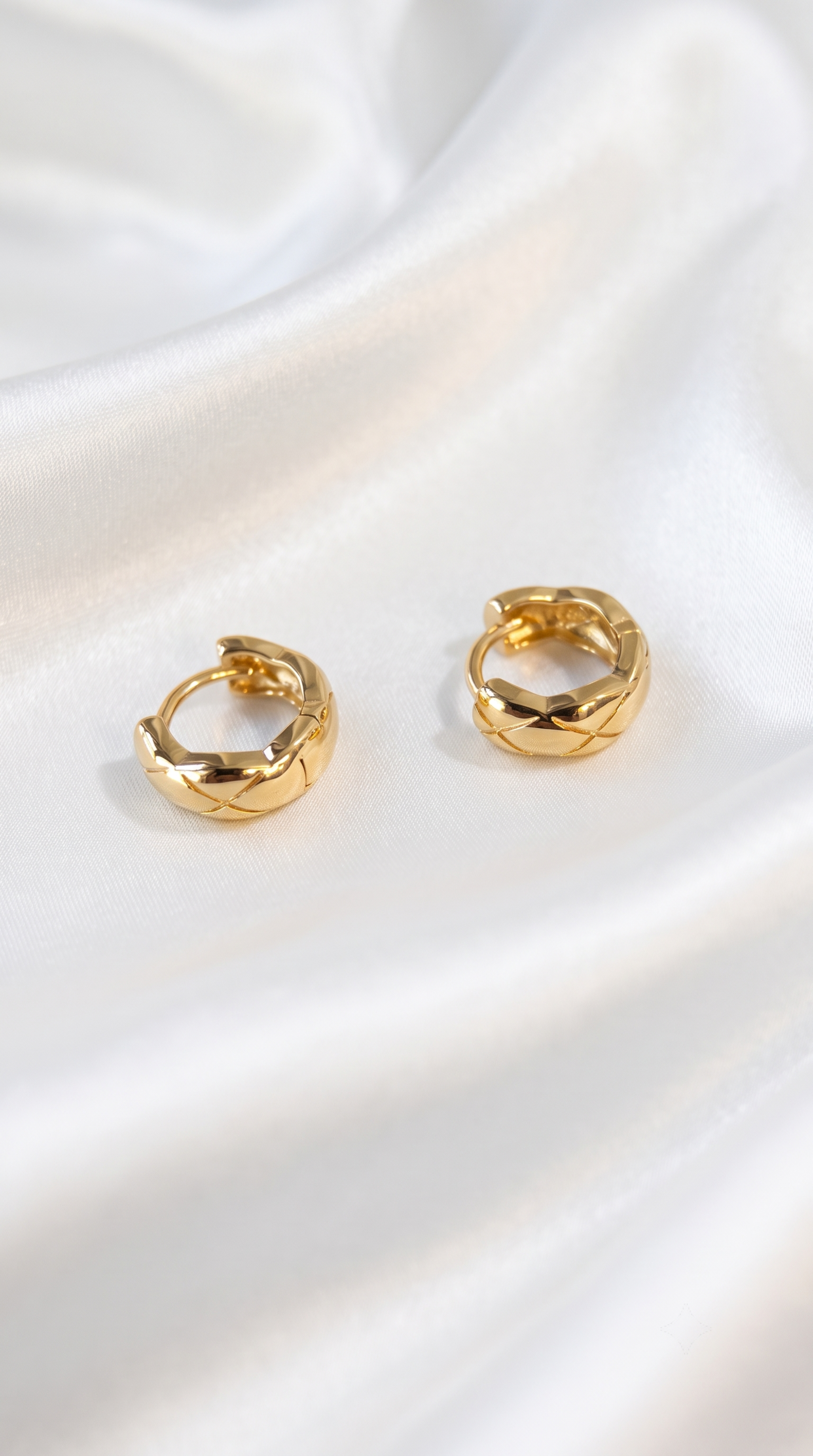 14k Gold Vermeil Lattice Earrings