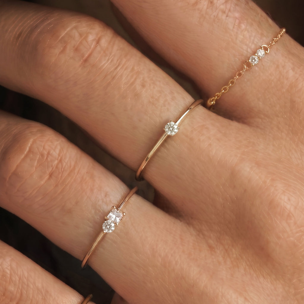 18K Gold Lab-Grown Diamond Aura Ring