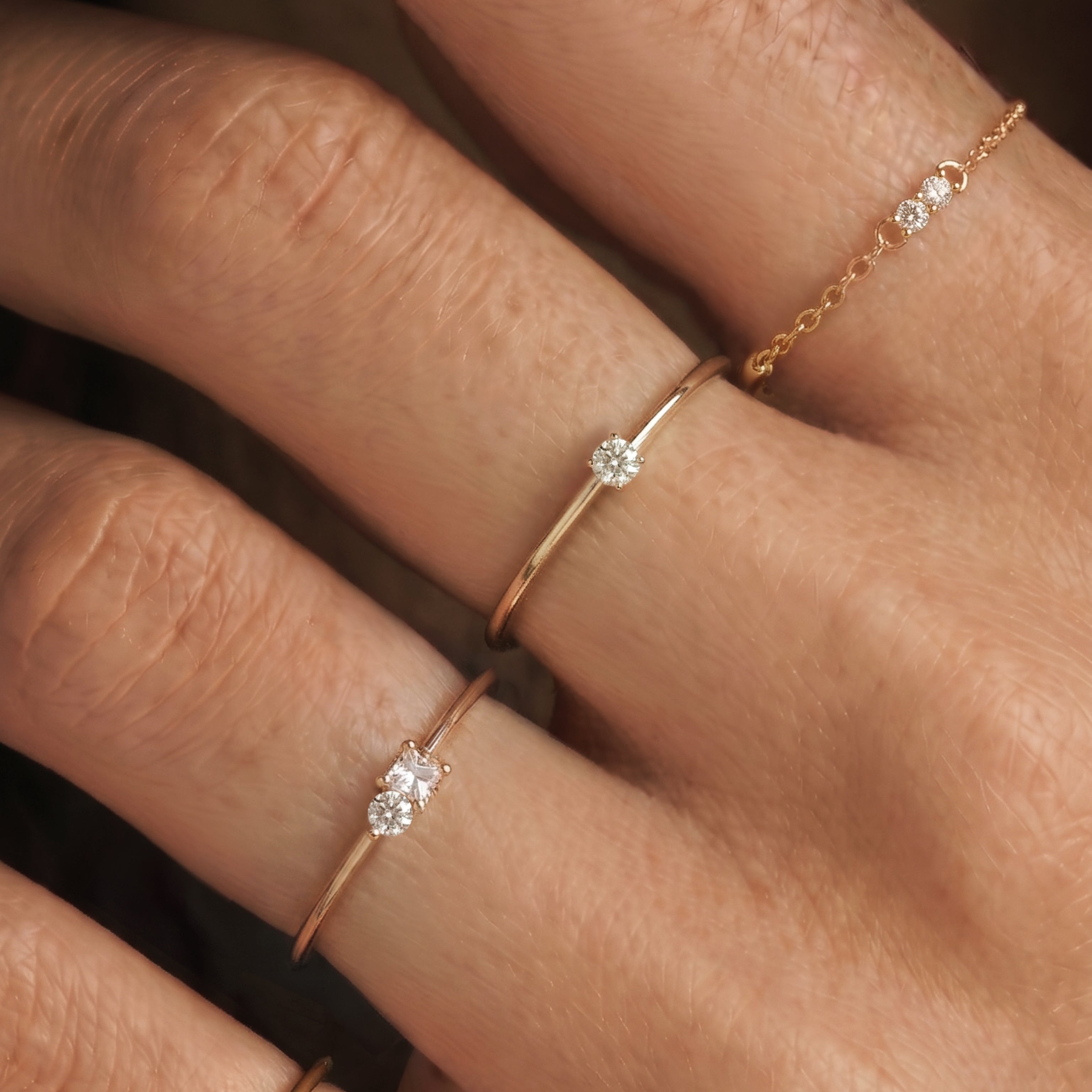 18K Gold Lab-Grown Diamond Aura Ring