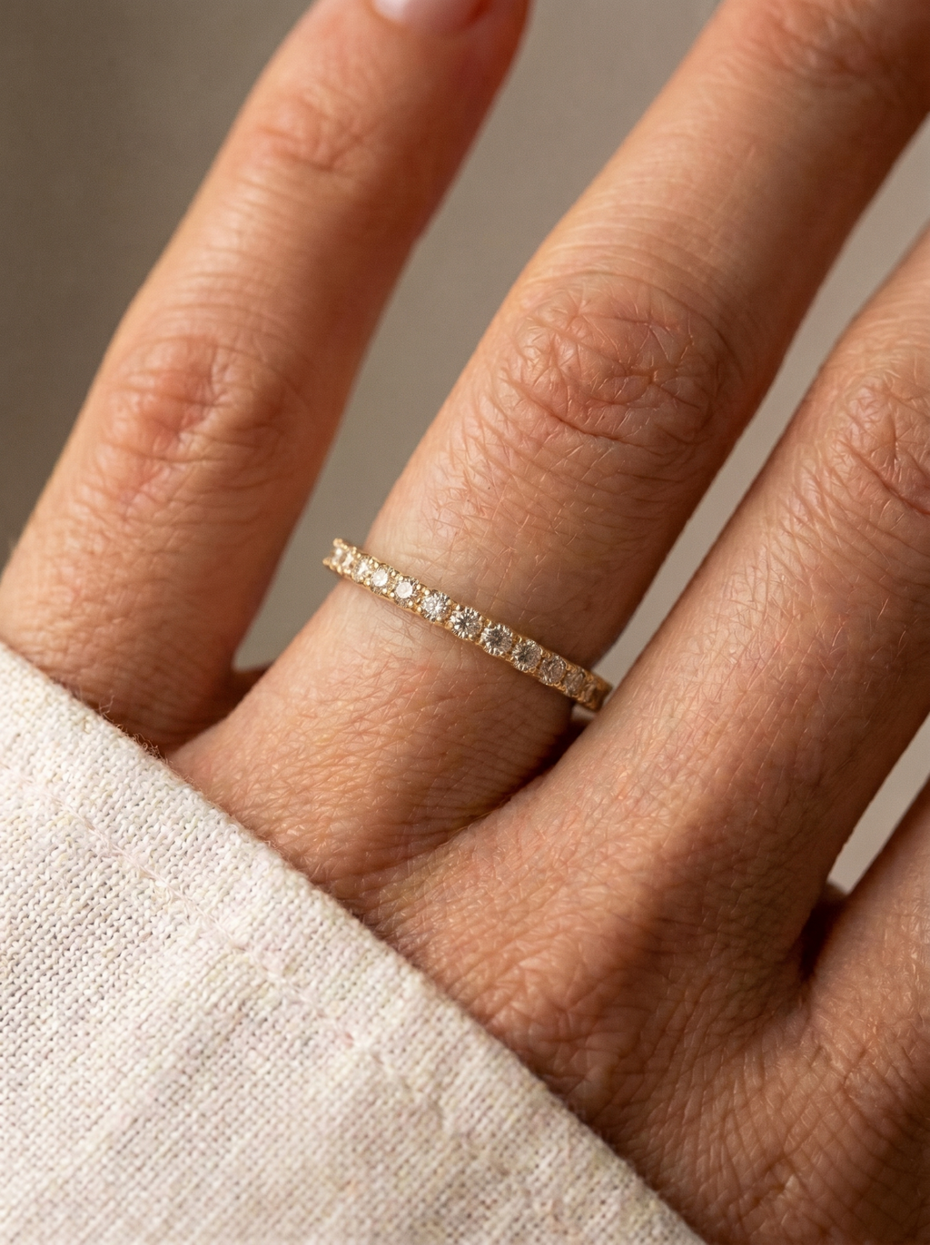 18k Gold Lab Grown Diamond Ring