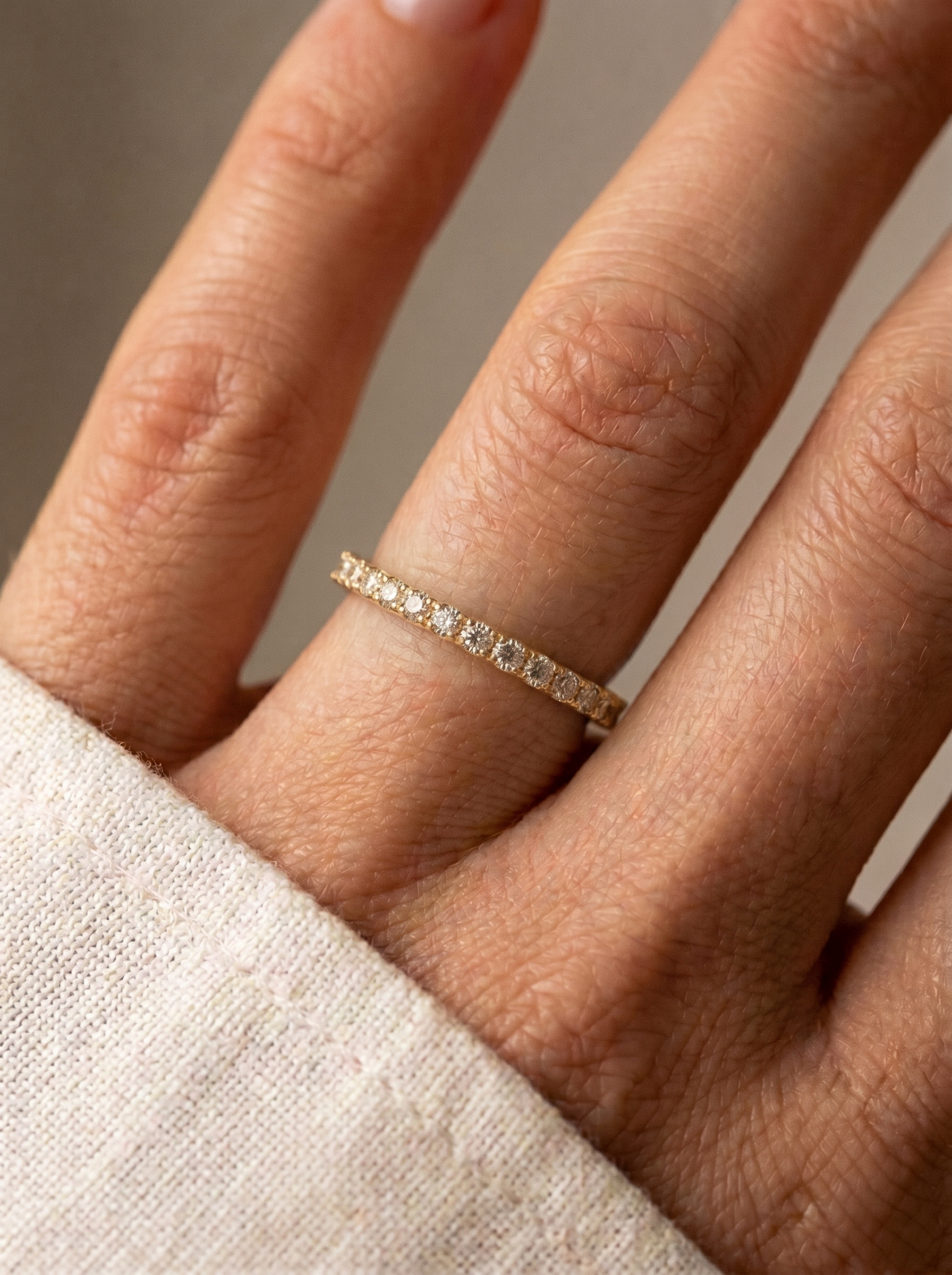 18k Gold Lab Grown Diamond Ring