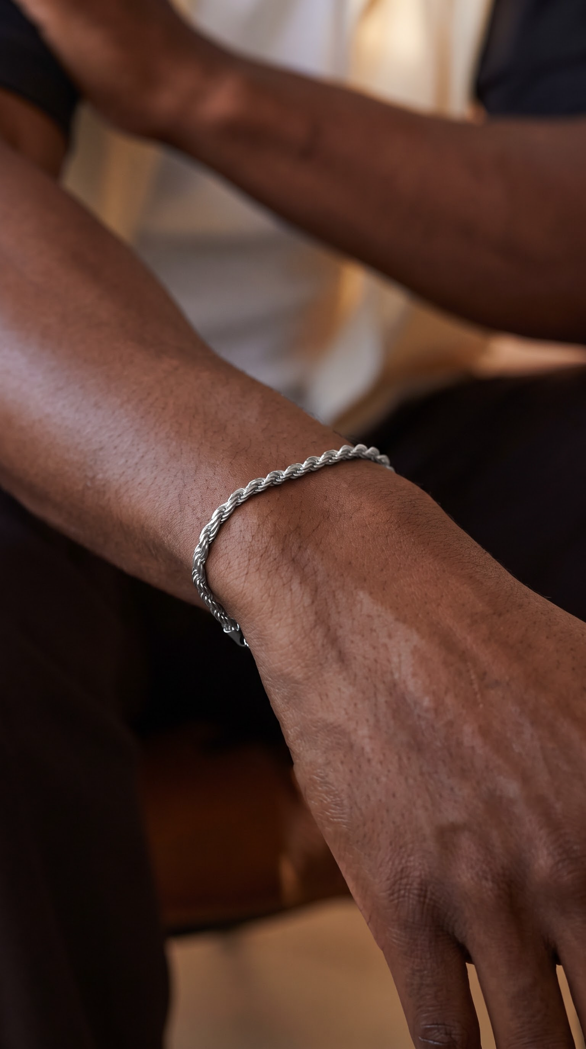 18K Gold Vermeil Twisted Rope Bracelet
