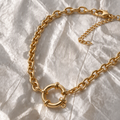 Circle Clasp Chain Necklace