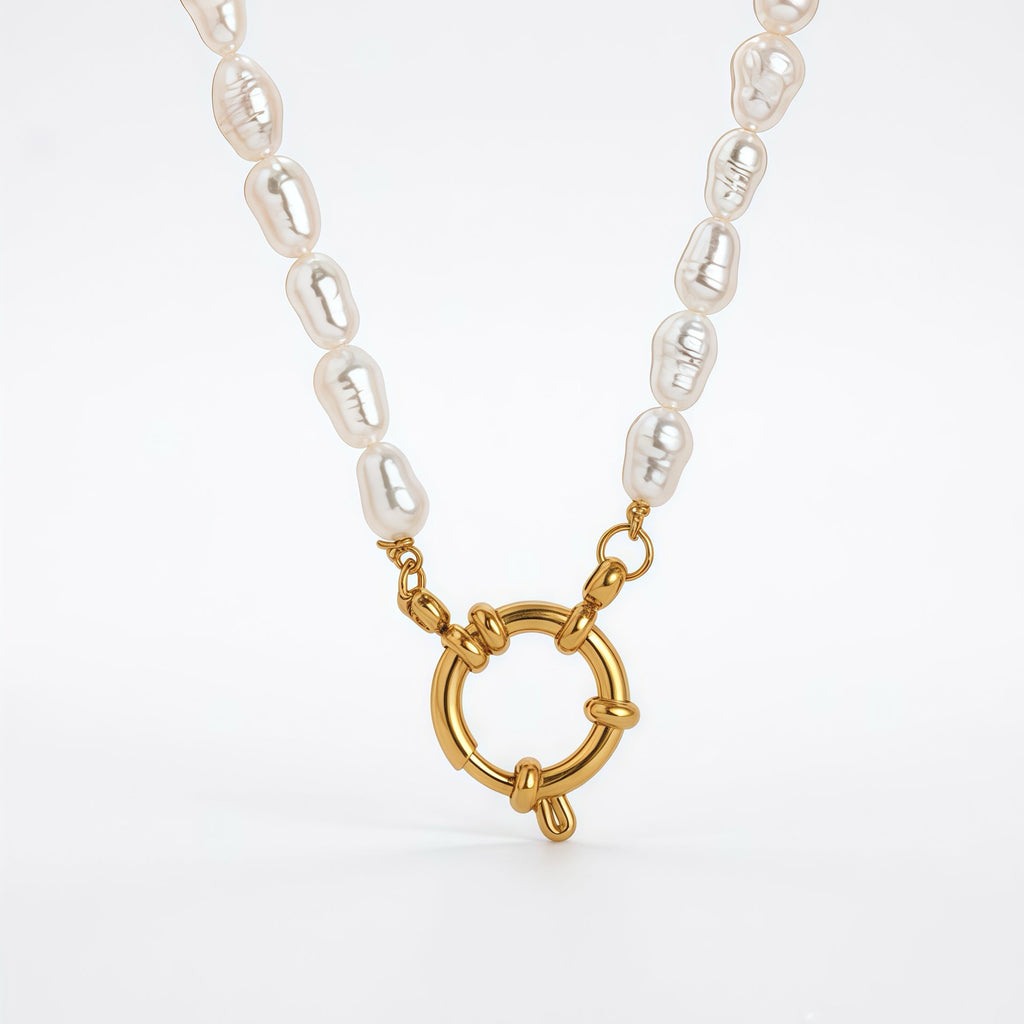Aura Pearl Chain Necklace