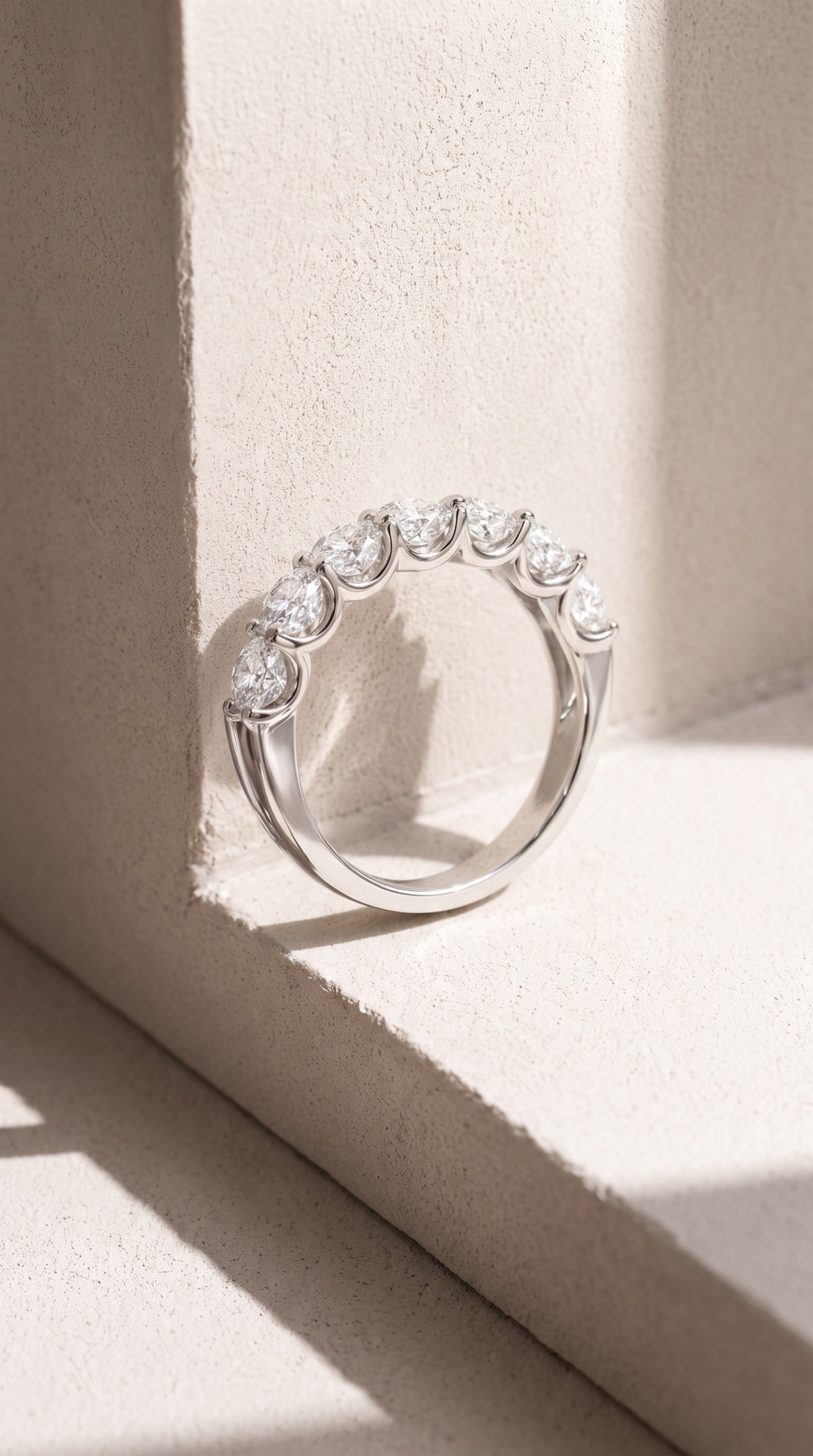 925 Silver Lab Grown Diamond Luna Eternity Ring