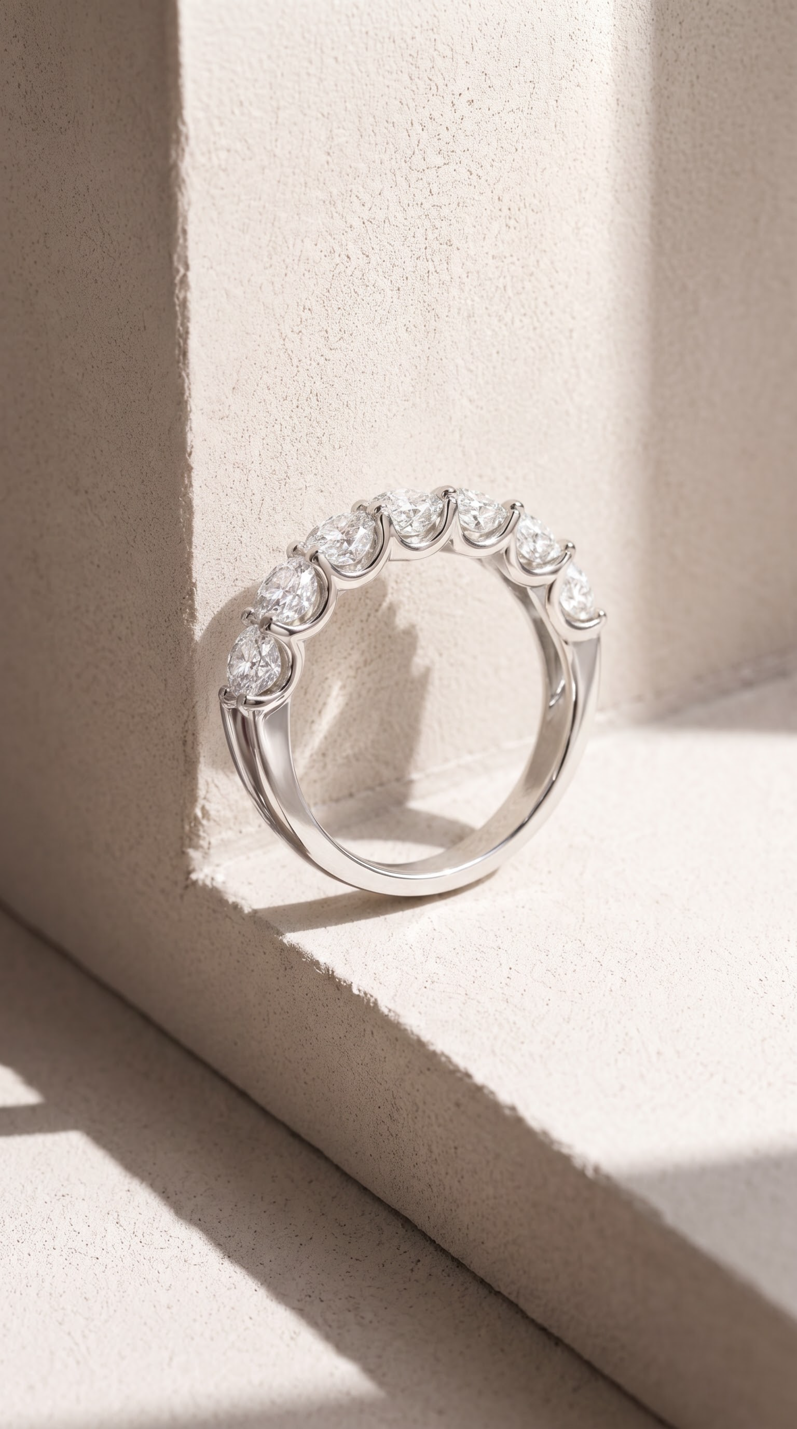 925 Silver Lab Grown Diamond Luna Eternity Ring