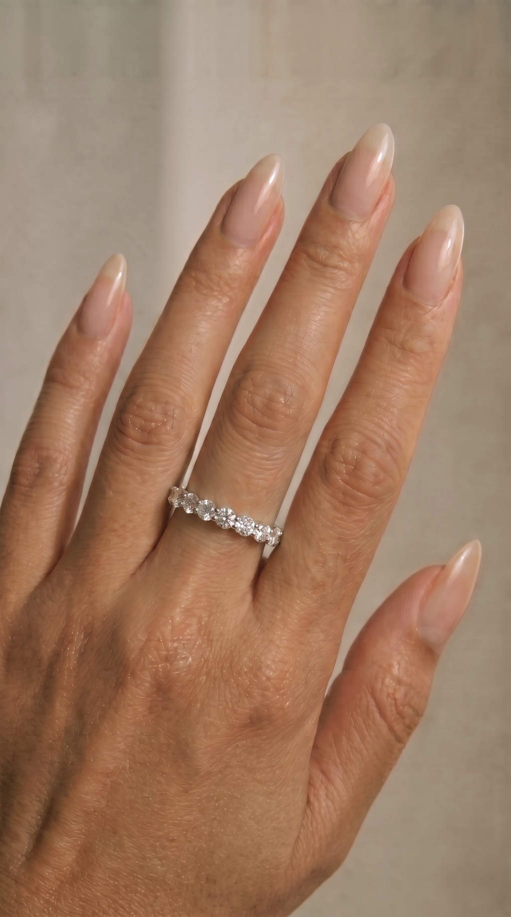 925 Silver Lab Grown Diamond Luna Eternity Ring