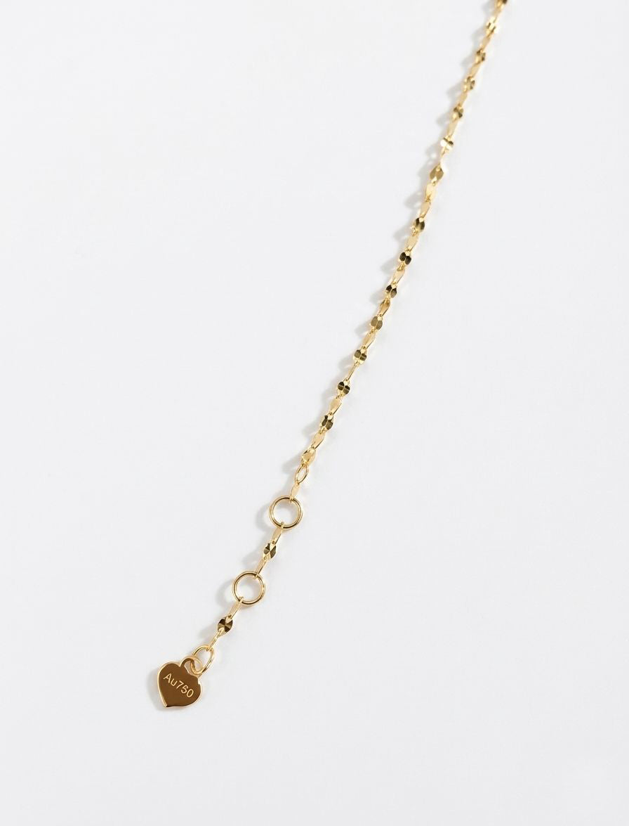 18K Gold Petal Chain Bracelet