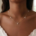 14k Gold Vermeil Pearl Blossom Necklace