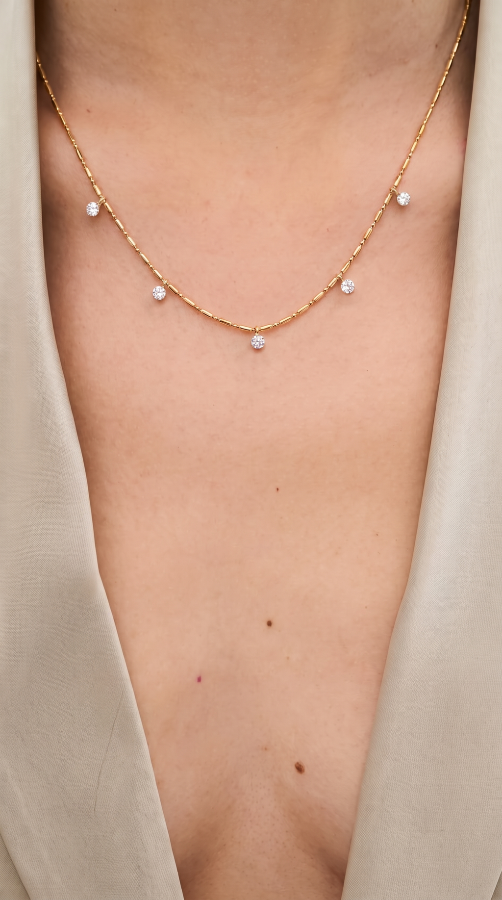 Gold Vermeil Starlit Lab Grown Diamond Necklace