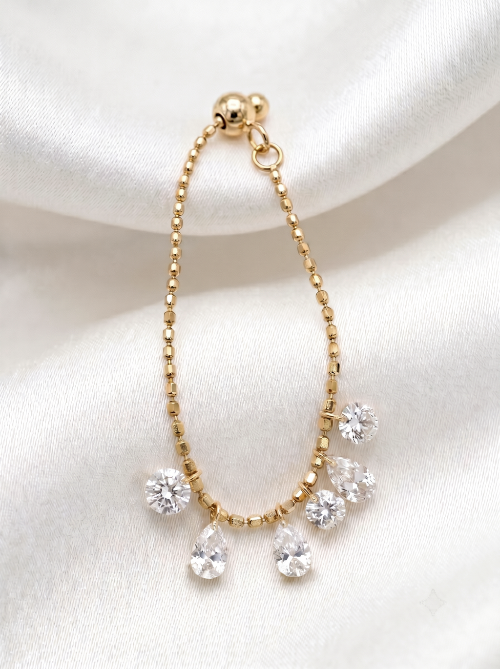 18k Gold Lab Grown Diamond Fringe Ring