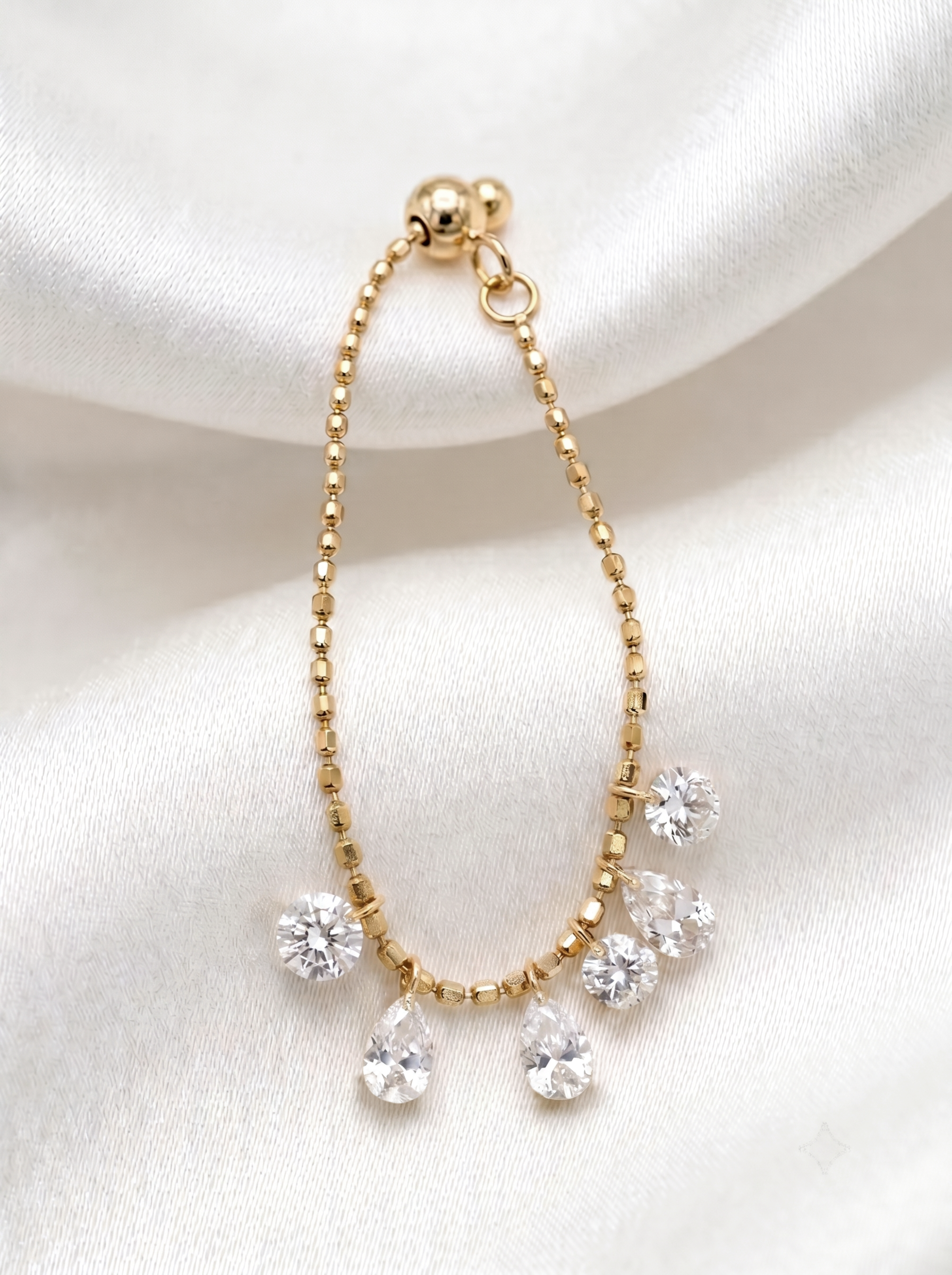 18k Gold Lab Grown Diamond Fringe Ring