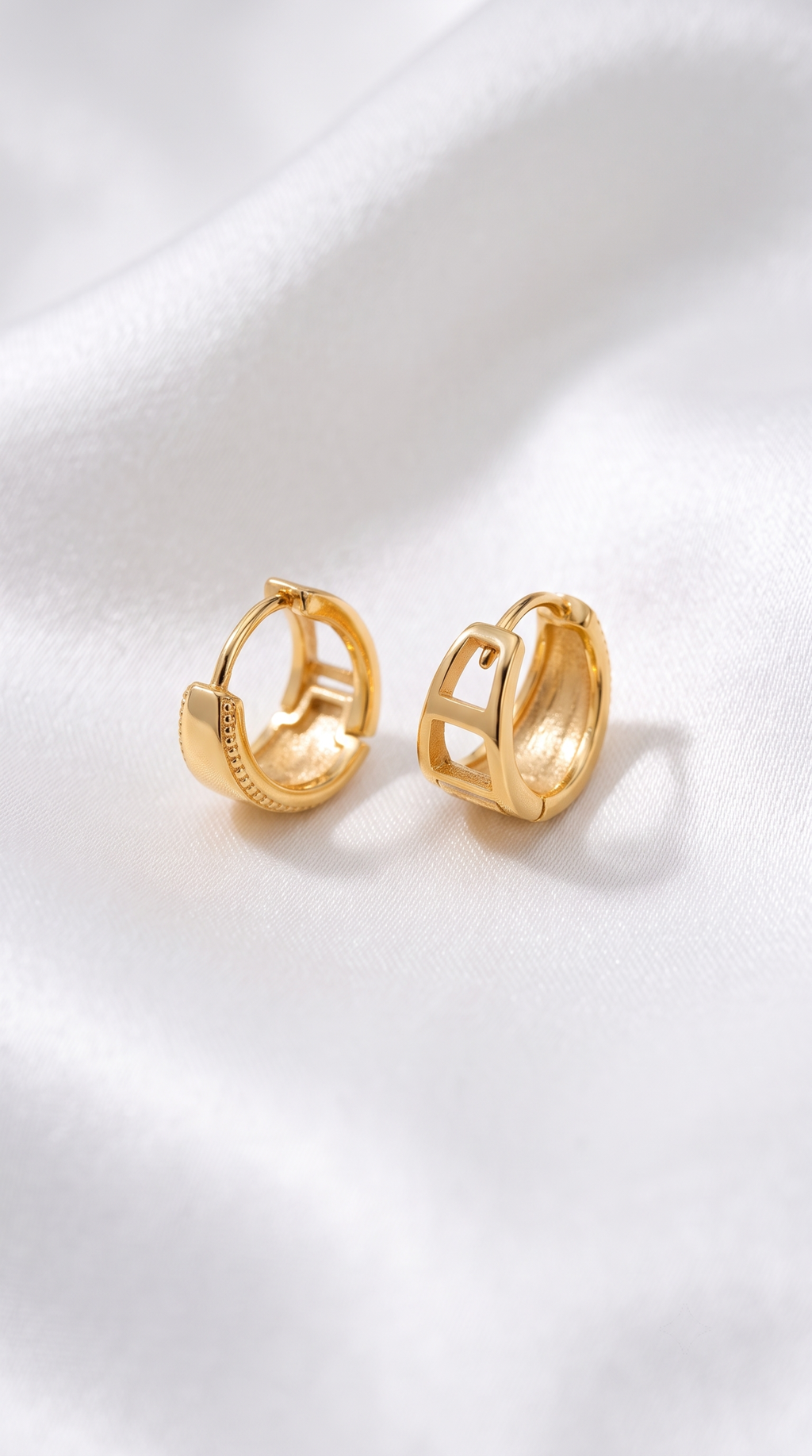 14k Gold Vermeil Classic Dome Earrings