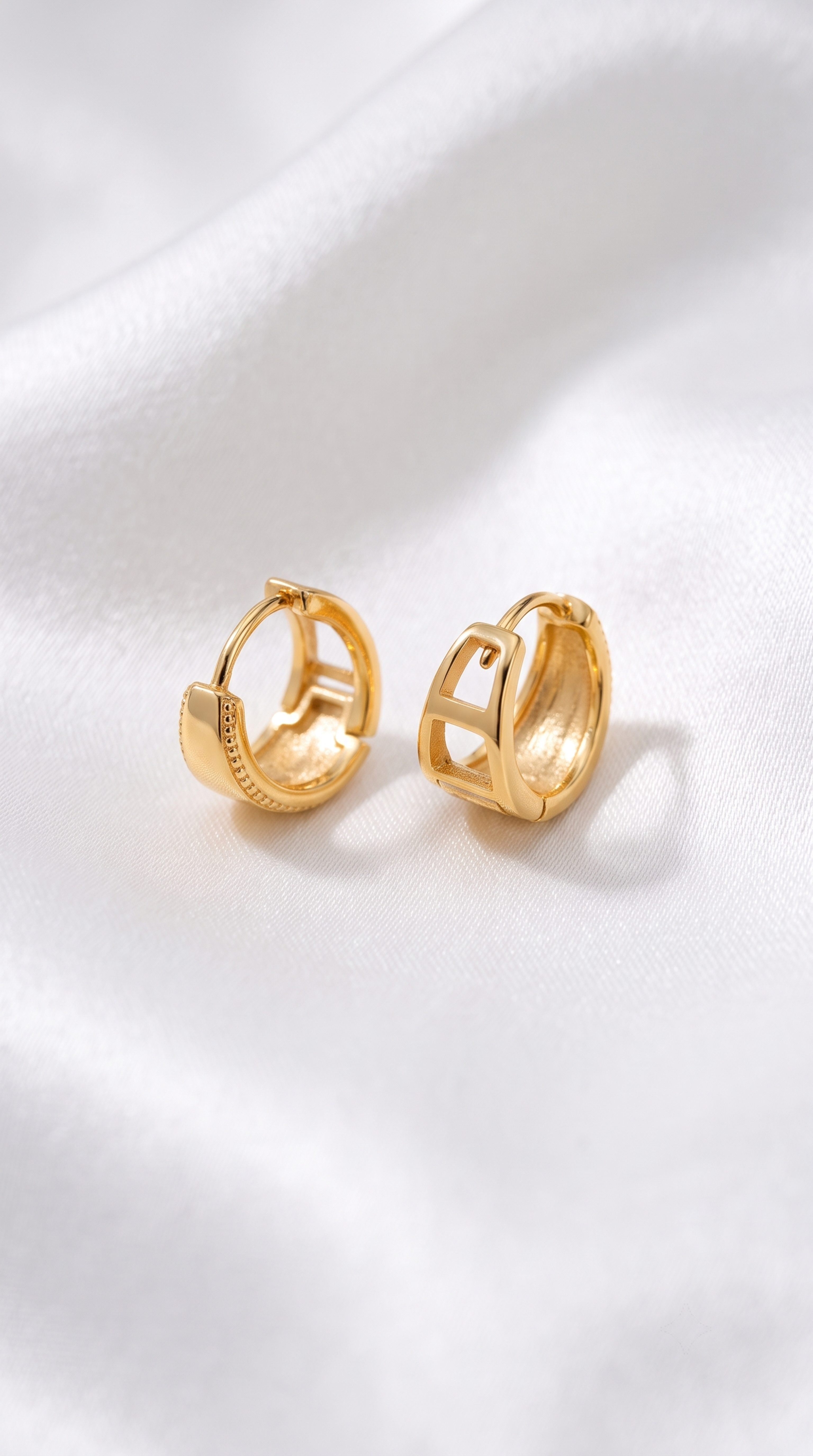 14k Gold Vermeil Classic Dome Earrings