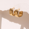Gold Vermeil Soft Square Earrings