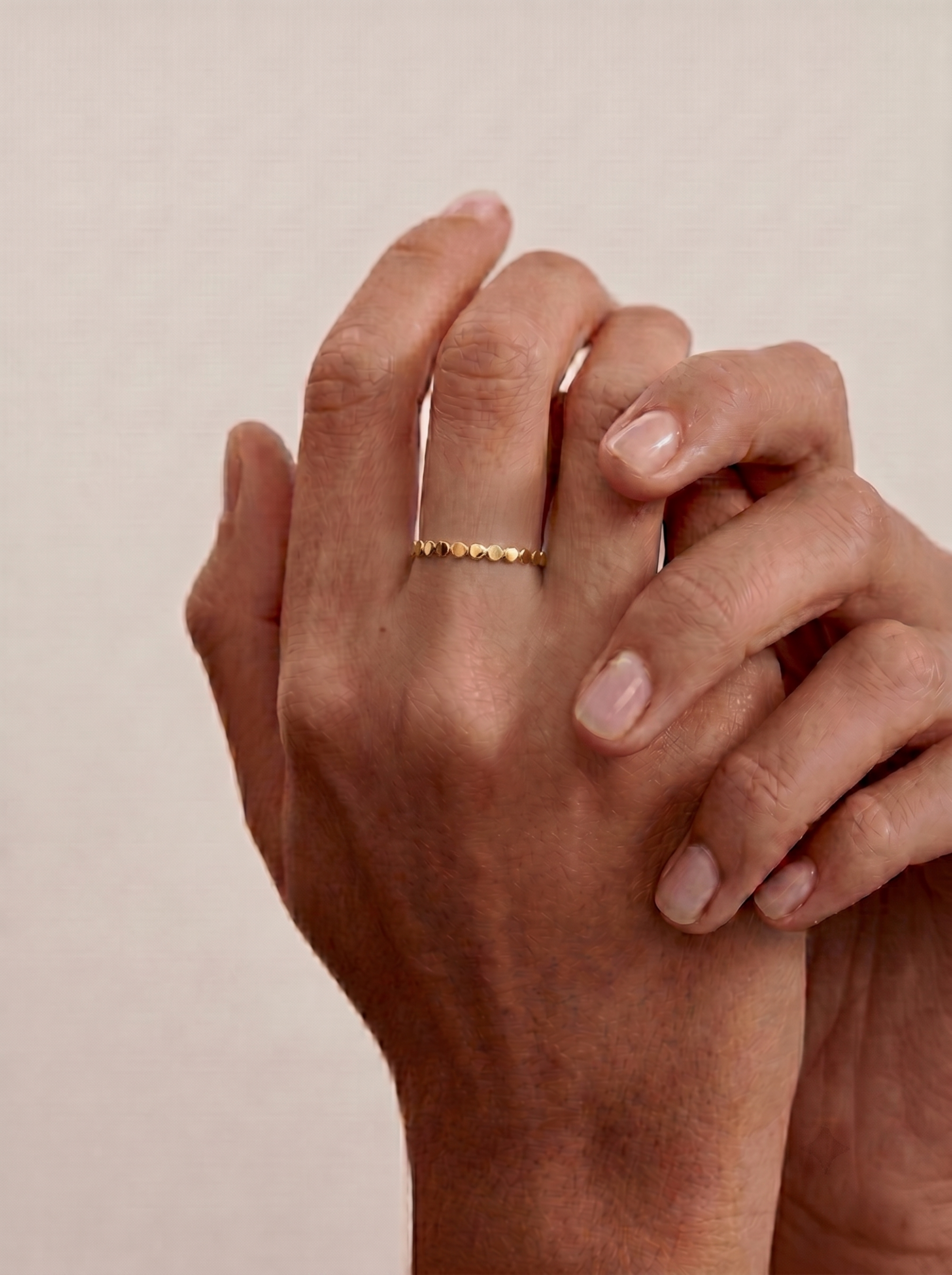 Gold Dot Band Ring