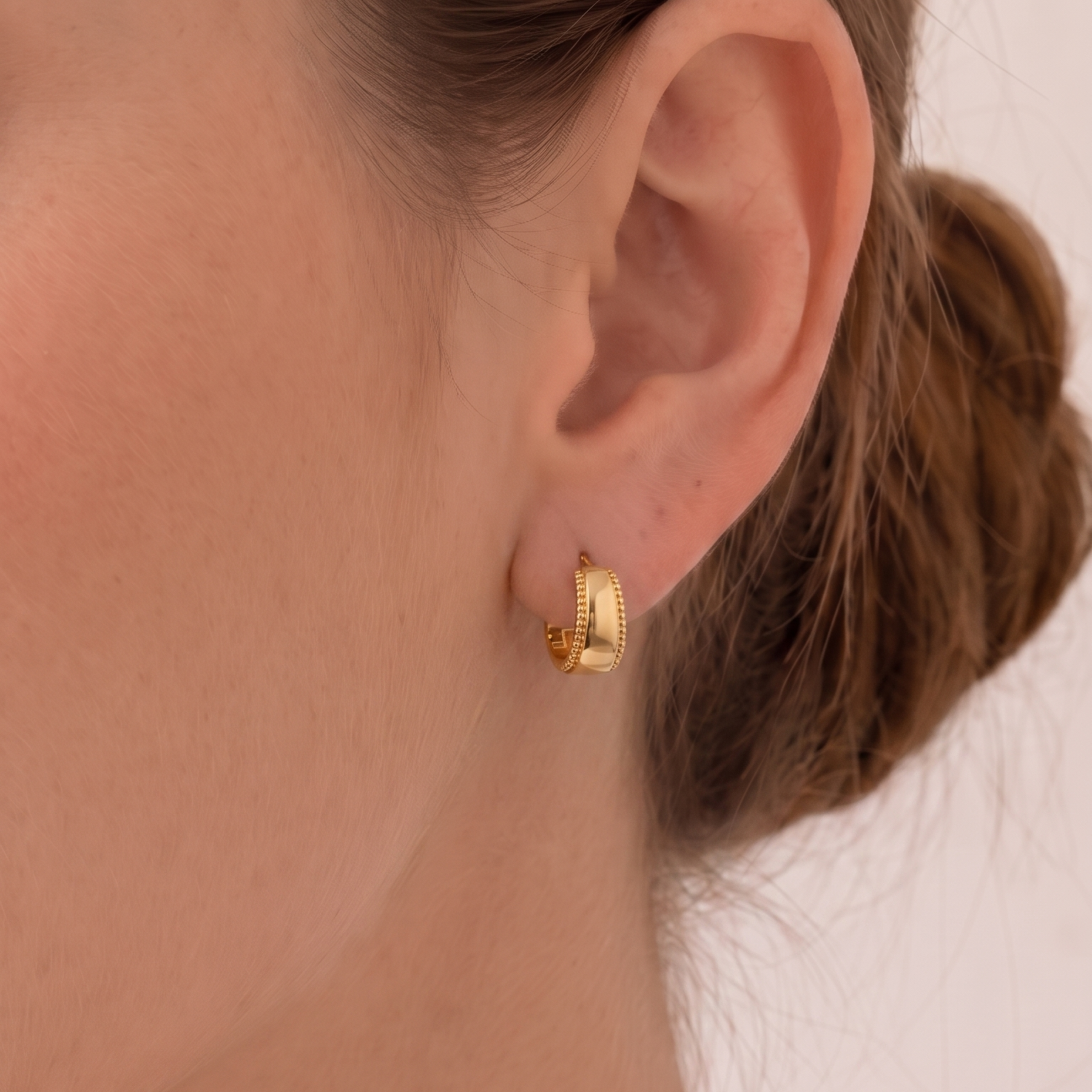14k Gold Vermeil Classic Dome Earrings