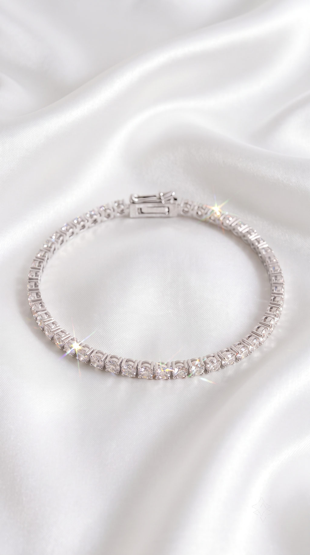 Gold Vermeil Lab Grown Diamond Tennis Bracelet