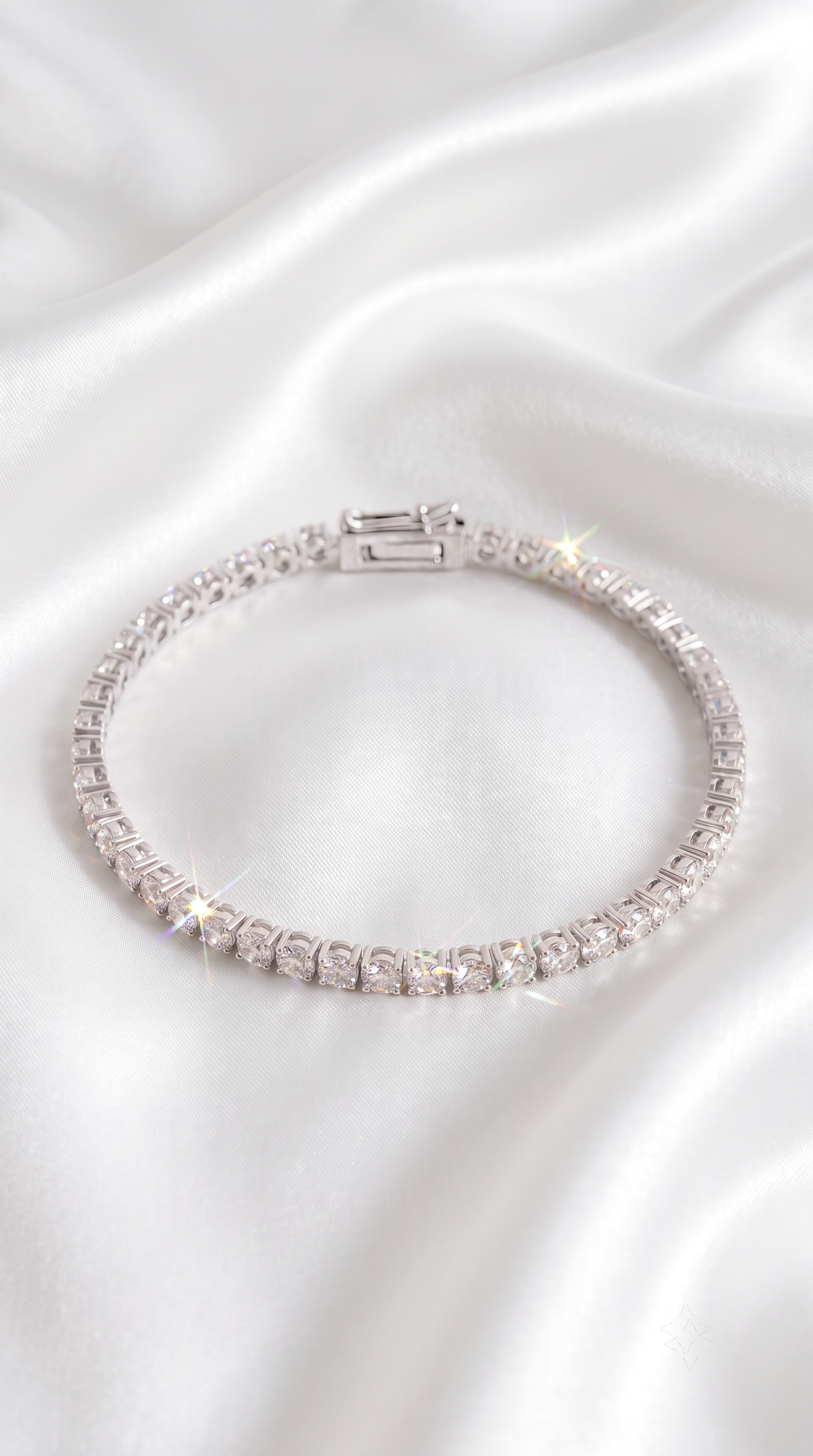 Gold Vermeil Lab Grown Diamond Tennis Bracelet