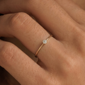 18K Gold Lab-Grown Diamond Aura Ring