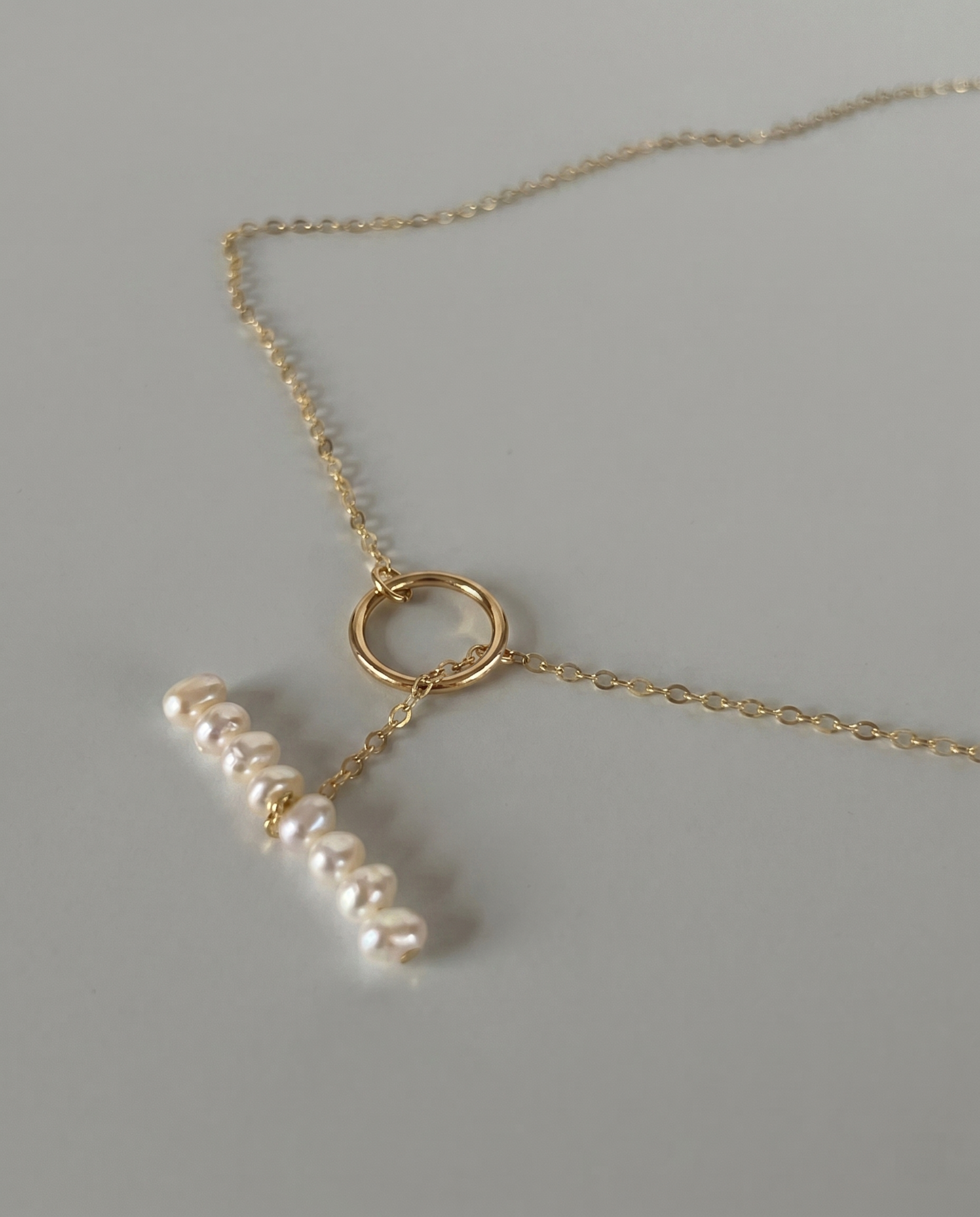 Gold Ring & Pearl Necklace