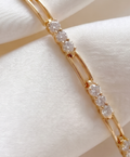 18k Gold Rhythm Lab Grown Diamond Bracelet