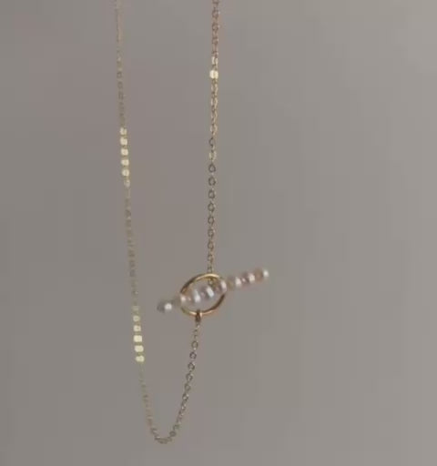 Gold Ring & Pearl Necklace